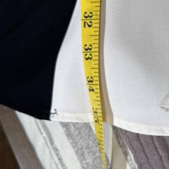 Calvin Klein Sleeveless Colorblock Dress – Black, Charcoal & Grey, Size 8P - Picture 7 of 9